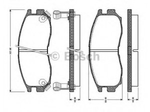 BOSCH 0 986 TB2 250 stabdžių trinkelių rinkinys, diskinis stabdys 
 Techninės priežiūros dalys -> Papildomas remontas
58101M2A01, MB699174, MB699266
