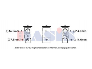 AKS DASIS 840268N išsiplėtimo vožtuvas, oro kondicionavimas 
 Oro kondicionavimas -> Vožtuvai
976264E000