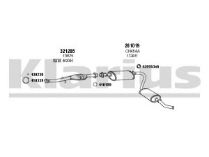 KLARIUS 180543E išmetimo sistema 
 Išmetimo sistema -> Išmetimo sistema, visa