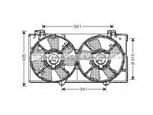 AVA QUALITY COOLING MZ7528 ventiliatorius, radiatoriaus
L32115150