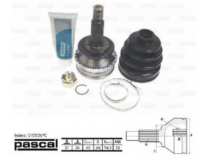 PASCAL G10536PC jungčių komplektas, kardaninis velenas 
 Ratų pavara -> Sujungimai/komplektas
49500-26561, 49501-26410, 49501-26411