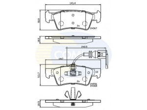 COMLINE CBP12244 stabdžių trinkelių rinkinys, diskinis stabdys 
 Techninės priežiūros dalys -> Papildomas remontas
7L6 698 451
