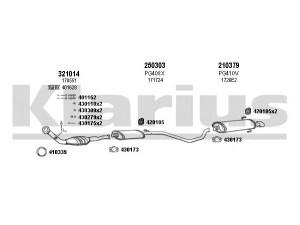 KLARIUS 630311E išmetimo sistema 
 Išmetimo sistema -> Išmetimo sistema, visa