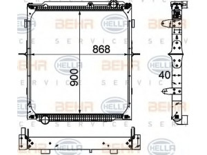 HELLA 8MK 376 732-661 radiatorius, variklio aušinimas
WG9 925 530 001