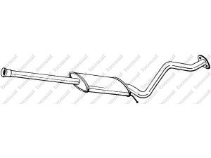 BOSAL 284-307 vidurinis duslintuvas 
 Išmetimo sistema -> Duslintuvas
28700-1C020, 28700-1C060