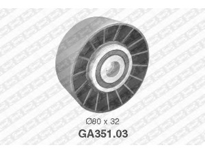 SNR GA351.03 įtempiklio skriemulys, V formos rumbuotas diržas 
 Diržinė pavara -> V formos rumbuotas diržas/komplektas -> Įtempiklio skriemulys
1192000370