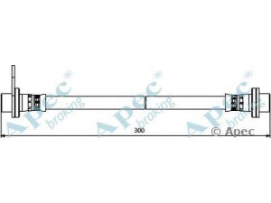 APEC braking HOS3911 stabdžių žarnelė 
 Stabdžių sistema -> Stabdžių žarnelės
4806J2