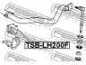 FEBEST TSB-LH200F skersinio stabilizatoriaus įvorių komplektas 
 Ašies montavimas/vairavimo mechanizmas/ratai -> Stabilizatorius/fiksatoriai -> Sklendės
48815-26370