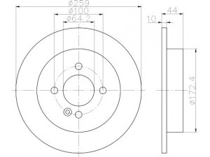 MINTEX MDC1804 stabdžių diskas 
 Stabdžių sistema -> Diskinis stabdys -> Stabdžių diskas
34216774987