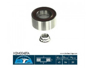 BTA H2M004BTA rato guolio komplektas 
 Ašies montavimas/vairavimo mechanizmas/ratai -> Rato stebulė/montavimas -> Rato guolis
201 980 0016*, 202 980 0016*