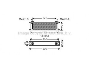 AVA QUALITY COOLING UV3139 alyvos aušintuvas, variklio alyva
