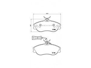 BREMBO P 85 018 stabdžių trinkelių rinkinys, diskinis stabdys 
 Techninės priežiūros dalys -> Papildomas remontas
441698151E, 447615115B, 447615115M