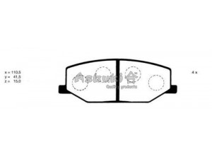 ASHUKI K012-07 stabdžių trinkelių rinkinys, diskinis stabdys 
 Techninės priežiūros dalys -> Papildomas remontas
1A073323Z, 1A123323Z, 1A123323ZA