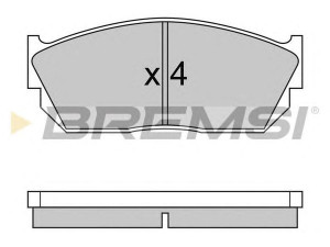 BREMSI BP2245 stabdžių trinkelių rinkinys, diskinis stabdys 
 Techninės priežiūros dalys -> Papildomas remontas
45022SA0505, 45022SA0525, 45022SA0670HS