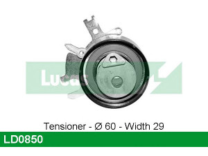 LUCAS ENGINE DRIVE LD0850 įtempiklio skriemulys, paskirstymo diržas