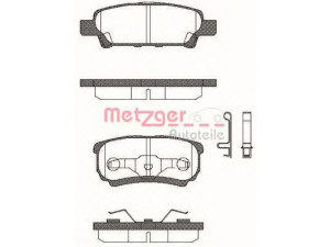 METZGER 1051.02 stabdžių trinkelių rinkinys, diskinis stabdys 
 Techninės priežiūros dalys -> Papildomas remontas
4253.91, 4254.48, 05191271AB, 4605A336