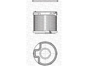 MAGNETI MARELLI 213908505000 kuro filtras 
 Techninės priežiūros dalys -> Papildomas remontas
1901.56, 1901.59, 1901.61, 190159