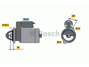 BOSCH 0 986 012 410 starteris
003 151 38 01, 003 151 38 01 80
