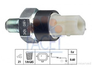 FACET 7.0180 alyvos slėgio jungiklis 
 Variklis -> Variklio elektra
25240-CK80B, 25 24 050 53R, 25 24 0CK 80B
