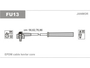 JANMOR FU13 uždegimo laido komplektas 
 Kibirkšties / kaitinamasis uždegimas -> Uždegimo laidai/jungtys
1063617, 6137406, 6831199, 6831202