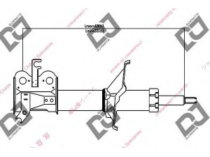 DJ PARTS DS1347GS amortizatorius 
 Pakaba -> Amortizatorius
4851087752, 4851087753, 4851087756