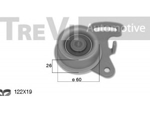 TREVI AUTOMOTIVE KD1503 paskirstymo diržo komplektas 
 Techninės priežiūros dalys -> Papildomas remontas