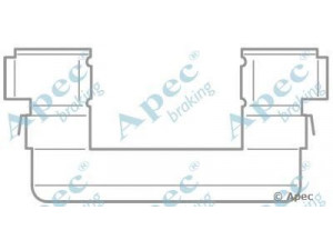APEC braking KIT1016 priedų komplektas, stabdžių trinkelė 
 Stabdžių sistema -> Būgninis stabdys -> Dalys/priedai