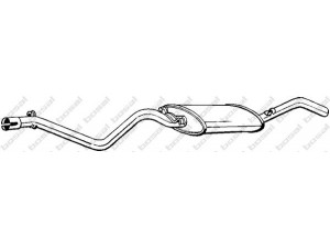 BOSAL 285-307 galinis duslintuvas 
 Išmetimo sistema -> Duslintuvas
165 253 609, 165 253 609 BE