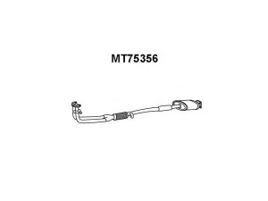 VENEPORTE MT75356 priekinis duslintuvas 
 Išmetimo sistema -> Duslintuvas
MB548398