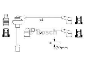 BOSCH 0 986 357 282 uždegimo laido komplektas 
 Kibirkšties / kaitinamasis uždegimas -> Uždegimo laidai/jungtys
22440 71J26, 22450 71J26, 22450 74Y25
