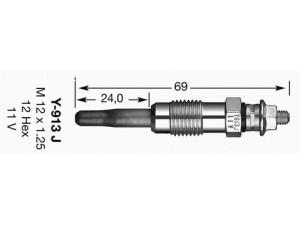 NGK 5413 kaitinimo žvakė 
 Kibirkšties / kaitinamasis uždegimas -> Kaitinimo kaištis
7700855865, 7700856238, 8200090817