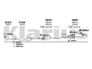KLARIUS 391454E išmetimo sistema