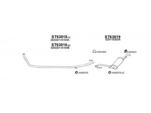 VENEPORTE 630123 išmetimo sistema 
 Išmetimo sistema -> Išmetimo sistema, visa
