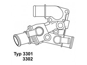 WAHLER 3301.80D termostatas, aušinimo skystis 
 Aušinimo sistema -> Termostatas/tarpiklis -> Thermostat
777 0416