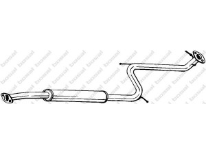 BOSAL 284-263 vidurinis duslintuvas 
 Išmetimo sistema -> Duslintuvas
28650-34268, 28650-34269
