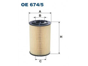 FILTRON OE674/5 alyvos filtras 
 Filtrai -> Alyvos filtras
26320-3F100, 263202A500, 263203-C300