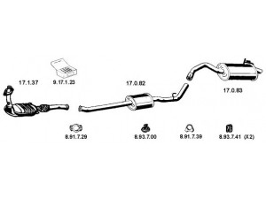 EBERSPÄCHER 132106 išmetimo sistema 
 Išmetimo sistema -> Išmetimo sistema, visa