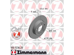 ZIMMERMANN 100.1236.20 stabdžių diskas 
 Dviratė transporto priemonės -> Stabdžių sistema -> Stabdžių diskai / priedai
1J0 615 601, 1J0 615 601 C, 1J0 615 601 N