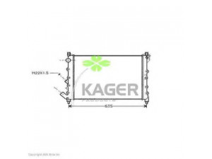 KAGER 31-0940 radiatorius, variklio aušinimas 
 Aušinimo sistema -> Radiatorius/alyvos aušintuvas -> Radiatorius/dalys
7700821910, 7701038237