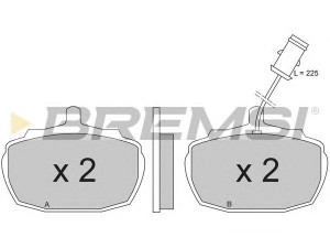 BREMSI BP2206 stabdžių trinkelių rinkinys, diskinis stabdys 
 Techninės priežiūros dalys -> Papildomas remontas
GBP111, GBP219, GBP244, GBP265