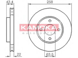 KAMOKA 1032144 stabdžių diskas 
 Stabdžių sistema -> Diskinis stabdys -> Stabdžių diskas
1148202, 1320585, 1323620, DD32-33-25X