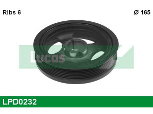 LUCAS ENGINE DRIVE LPD0232 skriemulys, alkūninis velenas 
 Diržinė pavara -> Dirželio skriemulys
13408-0R011, 13408-0R030, 80000857