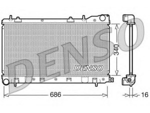 DENSO DRM36003 radiatorius, variklio aušinimas 
 Aušinimo sistema -> Radiatorius/alyvos aušintuvas -> Radiatorius/dalys
45111FC310, 45199FC330