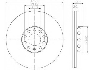 HELLA 8DD 355 109-831 stabdžių diskas 
 Stabdžių sistema -> Diskinis stabdys -> Stabdžių diskas
3D0615301G, 3D0615301G, 3D0615301G