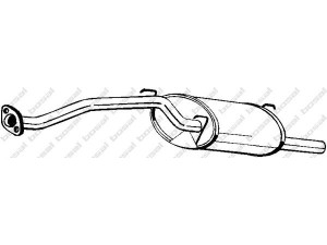 BOSAL 115-823 galinis duslintuvas 
 Išmetimo sistema -> Duslintuvas
GEX-33540