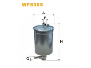 WIX FILTERS WF8368 kuro filtras 
 Techninės priežiūros dalys -> Papildomas remontas
8E0127401B, 8E0127401C, 8E0127401B