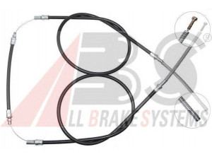 A.B.S. K10845 trosas, stovėjimo stabdys 
 Stabdžių sistema -> Valdymo svirtys/trosai
6049290