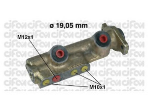 CIFAM 202-080 pagrindinis cilindras, stabdžiai 
 Stabdžių sistema -> Pagrindinis stabdžių cilindras
77 00 590 483, 77 00 638 947, 77 01 348 924