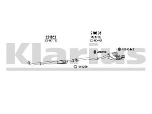 KLARIUS 600497E išmetimo sistema 
 Išmetimo sistema -> Išmetimo sistema, visa