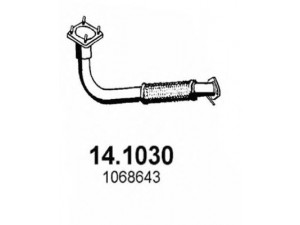 ASSO 14.1030 išleidimo kolektorius 
 Išmetimo sistema -> Išmetimo vamzdžiai
1063755, 1068643, 1092047, 1103021